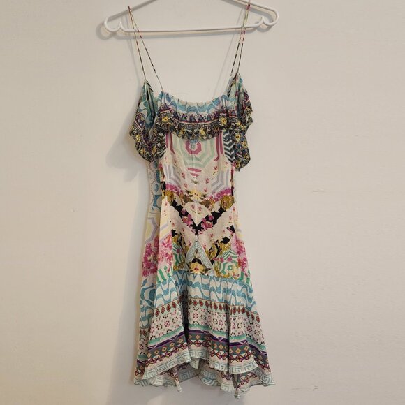 Camilla Under My Wrap Dress With Frill Small b69 - Picture 4 of 11